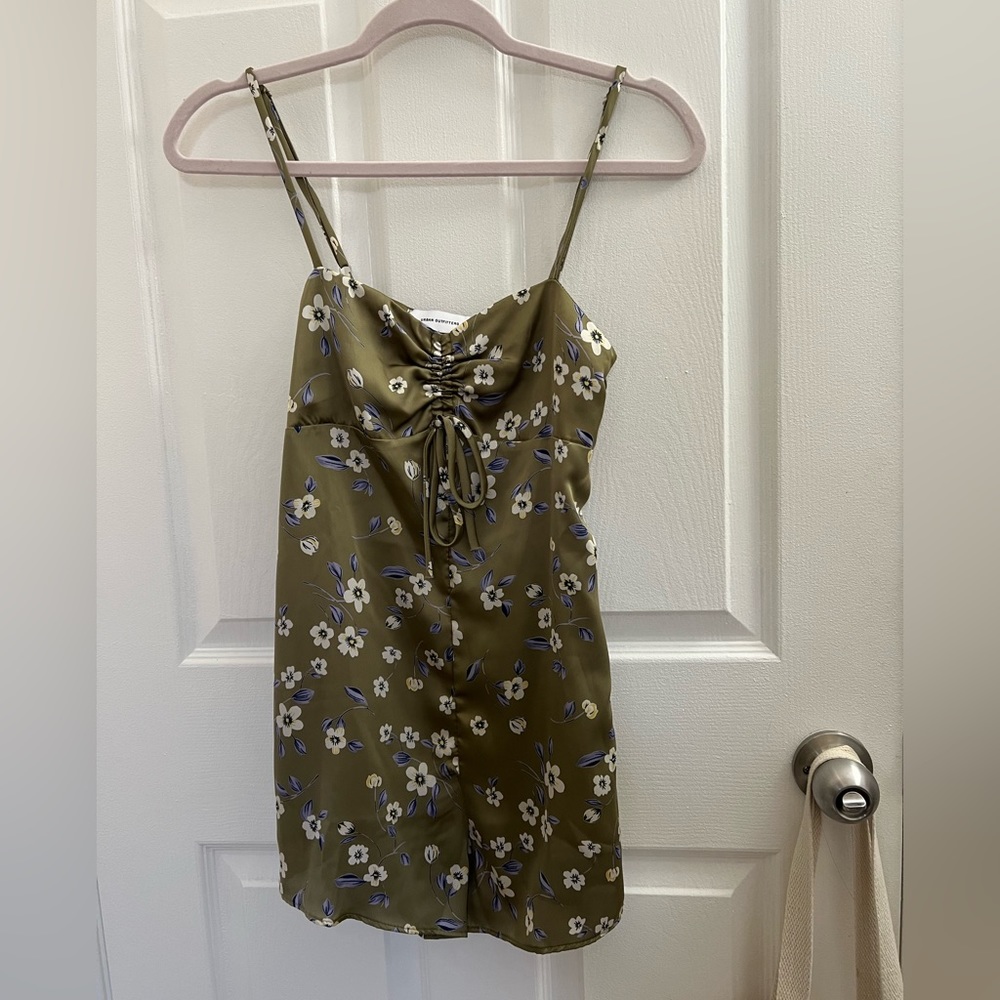 Urban Outfitters green floral romper